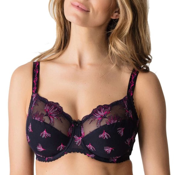 New Prima Donna Fireworks Full Cup Bra Size 40F Blue & Red - Picture 1 of 4